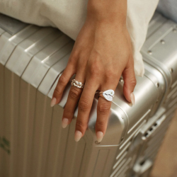 Camille Brinch - BFF Sparkly Ringe STACK, s�lv/forgyldt