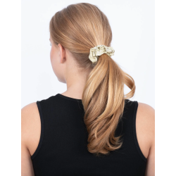 Sui Ava - Floral Broderie Scrunchie, Pistachio