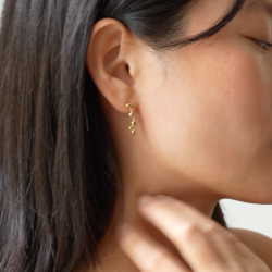 Enamel - Nara Drop �reringe, Forgyldt