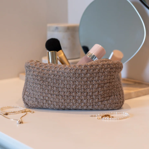 By Lohn - Petra Strikket Clutch, Tiger Melange