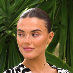 Camille Brinch - Lille Zebra Hoops, Forgyldt