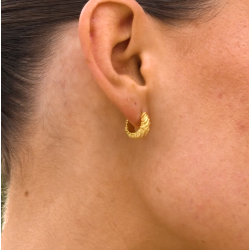 Camille Brinch - Lille Zebra Hoops, Forgyldt