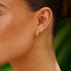 Camille Brinch - Lille Zebra Hoops, Forgyldt