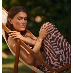 Camille Brinch - Flare Zebra Ring, Forgyldt