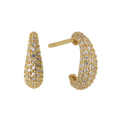 byBiehl - Ocean Flow Amall Aparkle Hoops