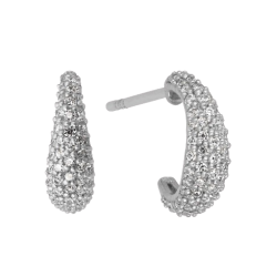 byBiehl - Ocean Flow Small Sparkle Hoops