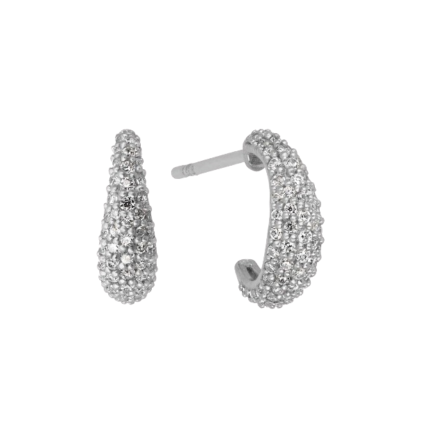 byBiehl - Ocean Flow Small Sparkle Hoops