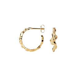 Camille Brinch - Contrast Fusion Hoops reringe, Guld 