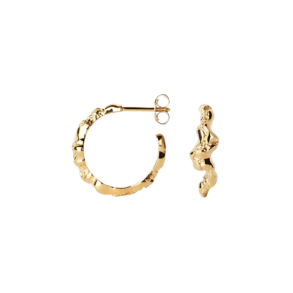 Camille Brinch - Contrast Fusion Hoops reringe, Guld 