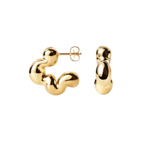 Camille Brinch - Cloudy Puffer Hoops reringe, Guld