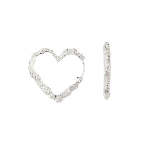 Camille Brinch - Heart Crush Hoops reringe, Slv