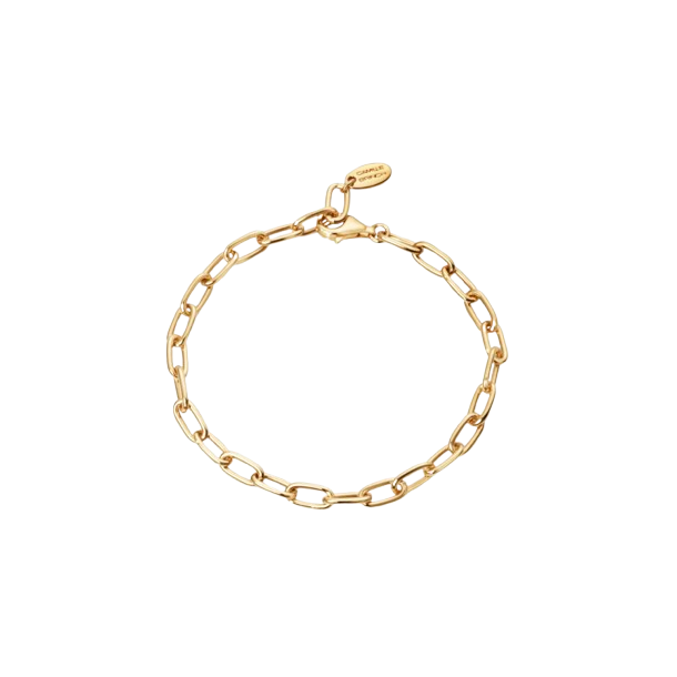 Camille Brinch - Link Puffer Armbnd, Guld
