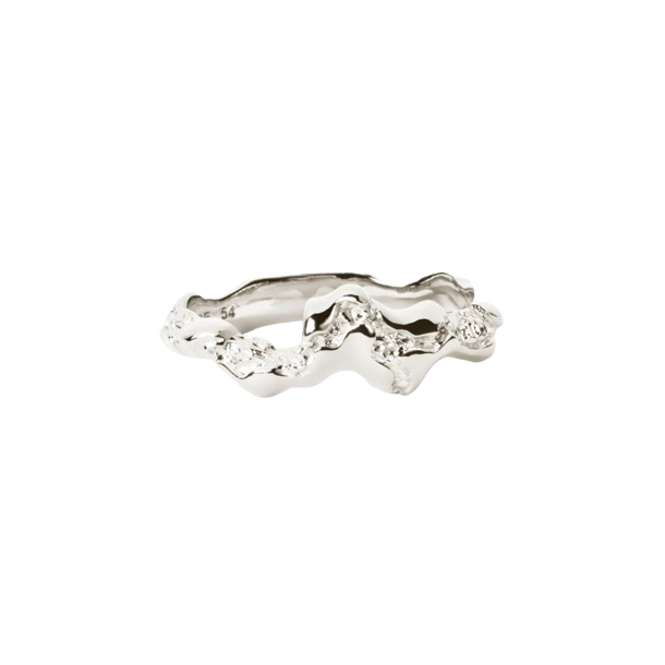Camille Brinch - Lille Fusion Contrast Ring, Slv