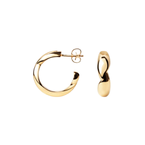 Camille Brinch - Sm Puffer Hoops reringe, Guld