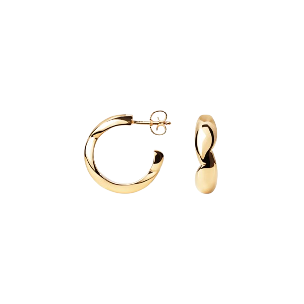 Camille Brinch - Sm Puffer Hoops reringe, Guld