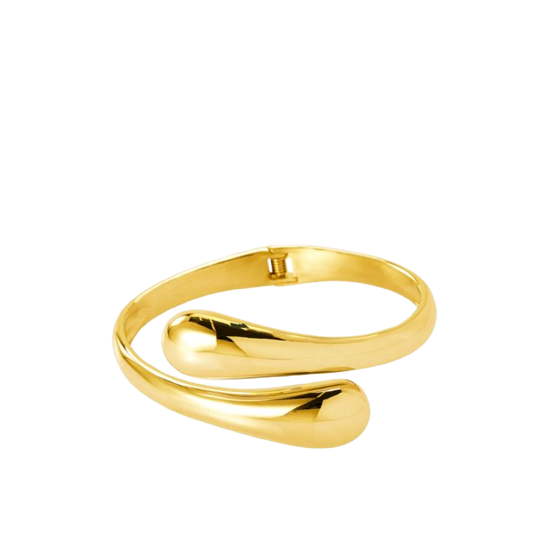 Sistie 2nd - Drops Bangle Armbnd, Forgyldt