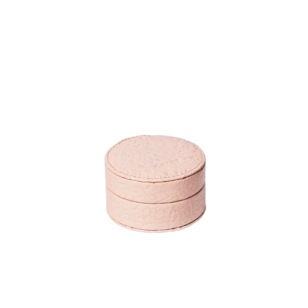 DAY ET - Medium Crackled Leather Smykkeskrin, Rose Dust