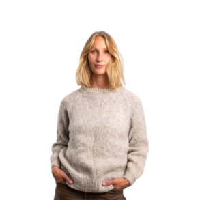 Coffee Beanies - Ida Alpaka strik, Lysegr