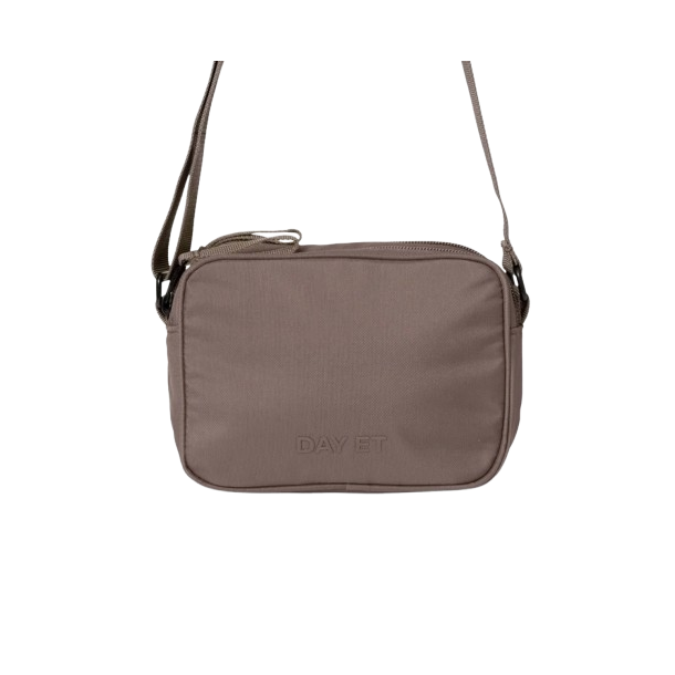 Day Et - Small Tonal Two Zip Crossbody Taske, Major Brown