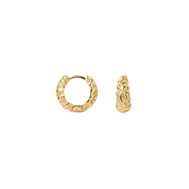 Camille Brinch - Lille Zebra Hoops, Forgyldt