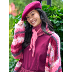 Black Colour - Bcdell Knitted Mini Scarf, Mocca