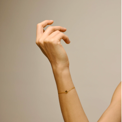 Enamel - Four-Leaf Clover Armbnd, Forgyldt