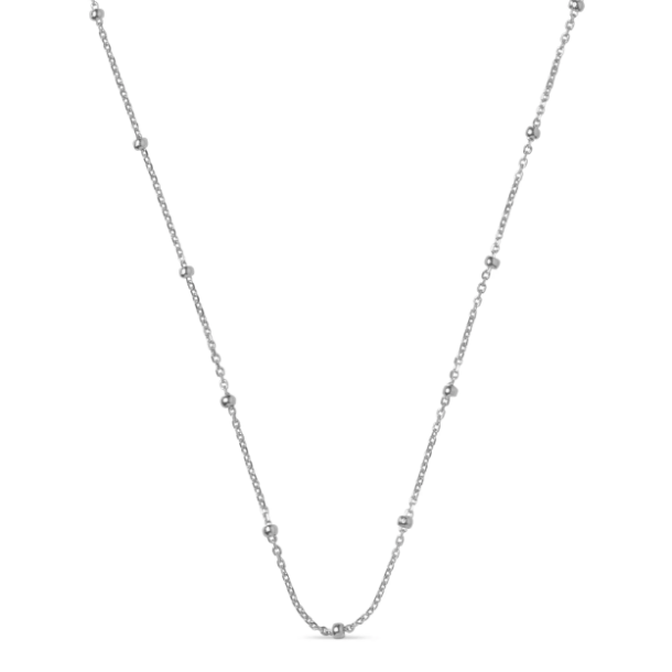 Enamel - Beaded Chain Halskde, Slv