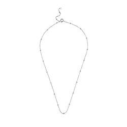 Enamel - Beaded Chain Halskde, Slv