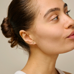 Enamel - Baby Bow reringe, Forgyldt