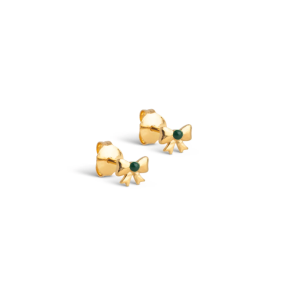 Enamel - Baby Bow reringe, Petrol Green