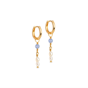 Enamel - Liva Hoops, Blue Quartz