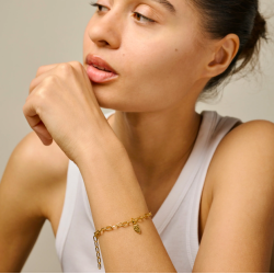 Enamel - Twin Heart Charm, Venstre