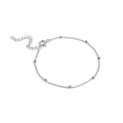 Enamel - Beaded Chain, Slv