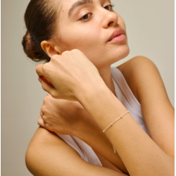 Enamel - Beaded Chain, Slv