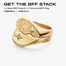 Camille Brinch - Shiny BFF Sparkly Ring, Forgyldt