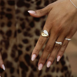 Camille Brinch - BFF Sparkly Ringe STACK, slv/forgyldt