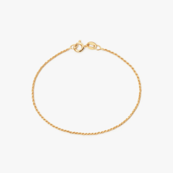 Camille Brinch - Lille Twisted Sparkly Armbnd, Forgyldt