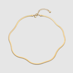 Maria Black - Mio Chain Halskde, Forgyldt