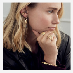 Pure By Nat - Noelle Hook reringe, Forgyldt