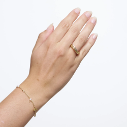 Pure By Nat - Nadia Armbnd, Peach Smoky