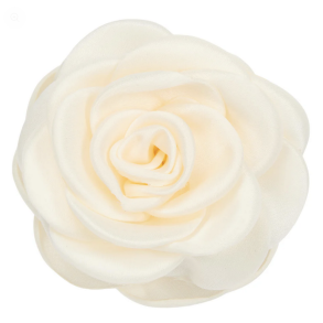 Pico - Small Satin Rose Claw, Ivory
