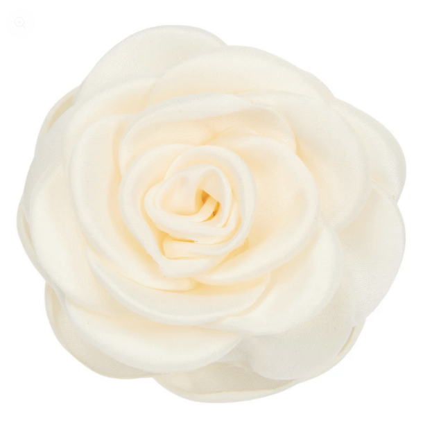 Pico - Small Satin Rose Claw, Ivory