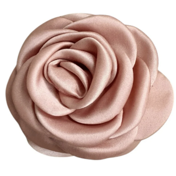 Pico - Small Satin Rose Claw, Nude