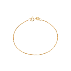 Camille Brinch - Lille Twisted Sparkly Armbnd, Forgyldt