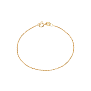 Camille Brinch - Lille Twisted Sparkly Armbnd, Forgyldt