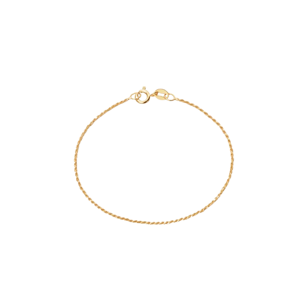 Camille Brinch - Lille Twisted Sparkly Armbnd, Forgyldt