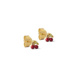 Enamel - Stud Cherry, Red 