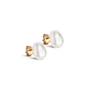 Enamel - Studs, Baroque Pearl