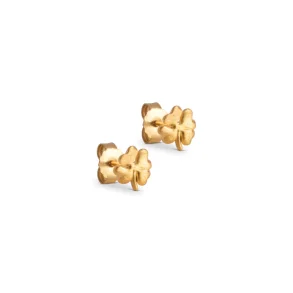 Enamel - Organic Clover Stud, Forgyldt