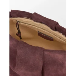 Becks�ndergaard - Suede Clutch Bag, Maroon Brown